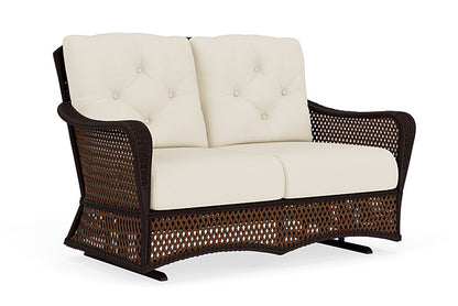 Lloyd Flanders - Grand Traverse Loveseat Glider In Caramel Finish With Sailcloth Sailor Fabric - 71347036434 view 1