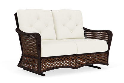 Lloyd Flanders - Grand Traverse Loveseat Glider In Caramel Finish With Sailcloth Salt Fabric - 71347036890 view 1