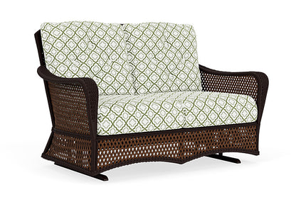 Lloyd Flanders - Grand Traverse Loveseat Glider In Caramel Finish With Savannah Green Fabric - 713470362064 view 1