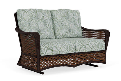 Lloyd Flanders - Grand Traverse Loveseat Glider In Caramel Finish With Sensibility Spring Fabric - 713470362081 view 1