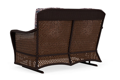 Lloyd Flanders - Grand Traverse Loveseat Glider In Caramel Finish With Sensiblity Splendor Fabric - 713470362082 view 2