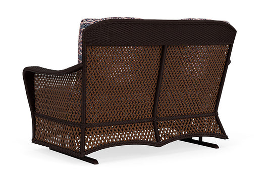 Lloyd Flanders - Grand Traverse Loveseat Glider In Caramel Finish With Sensiblity Splendor Fabric - 713470362082 view 2