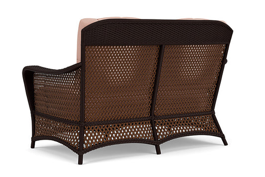 Lloyd Flanders - Grand Traverse Loveseat In Caramel Finish With Azulu Clay Fabric - 713500362033 view 2