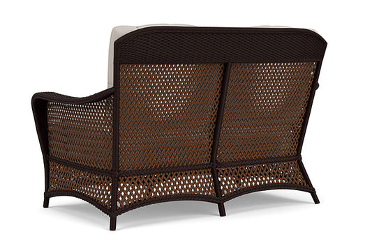 Lloyd Flanders - Grand Traverse Loveseat In Caramel Finish With Azulu Twine Fabric - 713500362034 view 2