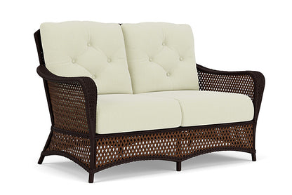 Lloyd Flanders - Grand Traverse Loveseat In Caramel Finish With Bamboo Bay Meadow Fabric - 713500362060 view 1
