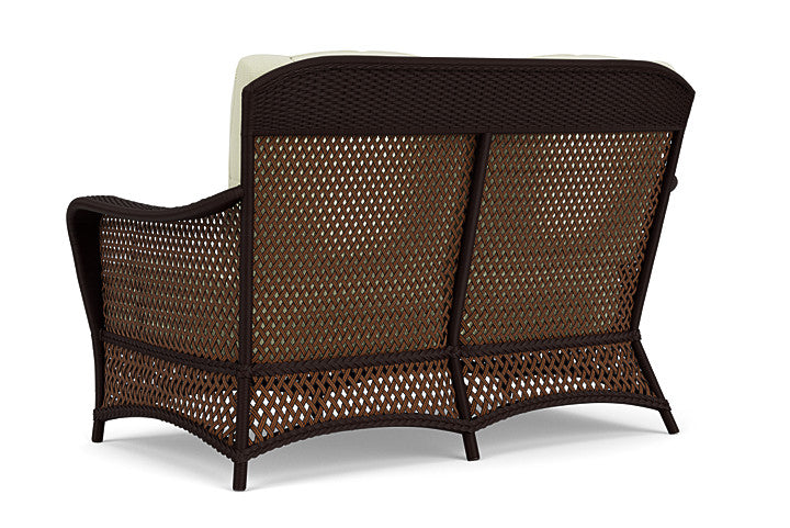 Lloyd Flanders - Grand Traverse Loveseat In Caramel Finish With Bamboo Bay Meadow Fabric - 713500362060 view 2