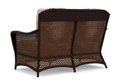 Lloyd Flanders - Grand Traverse Loveseat In Caramel Finish With Botanic Willow Fabric - 71350036164 view 2