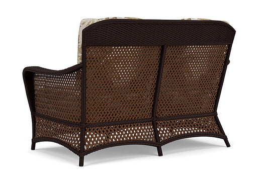 Lloyd Flanders - Grand Traverse Loveseat In Caramel Finish With Botanic Willow Fabric - 71350036164 view 2