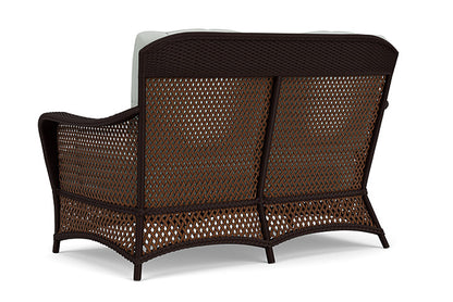 Lloyd Flanders - Grand Traverse Loveseat In Caramel Finish With Callen Celadon Fabric - 713500362024 view 2