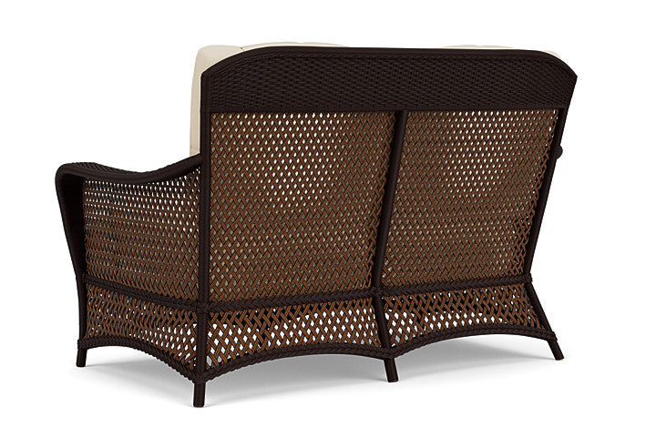 Lloyd Flanders - Grand Traverse Loveseat In Caramel Finish With Callen Pearl Fabric - 713500362021 view 2