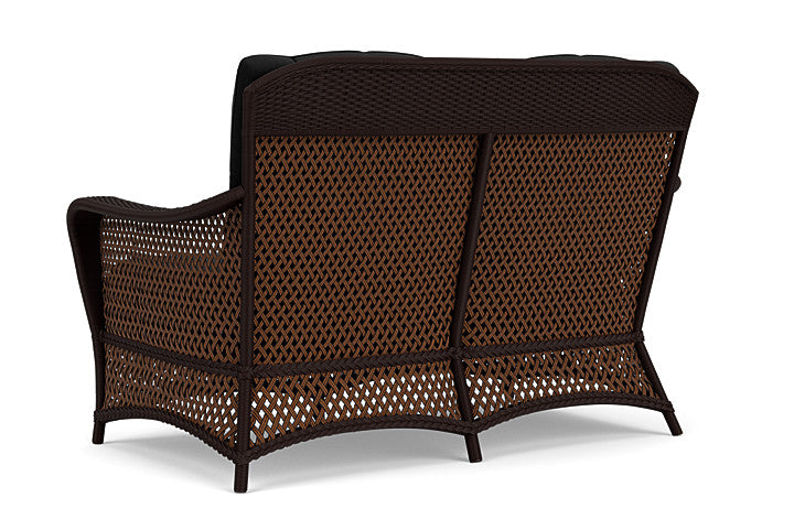 Lloyd Flanders - Grand Traverse Loveseat In Caramel Finish With Canvas Black Fabric - 71350036157 view 2