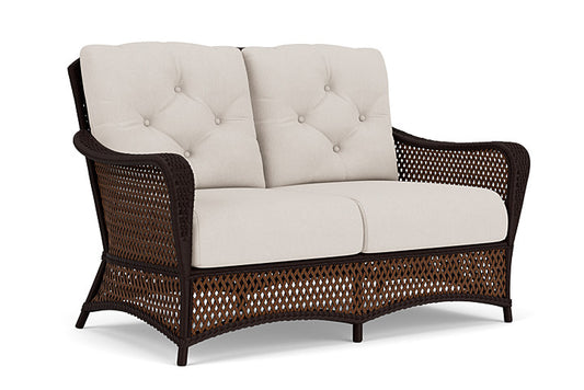 Lloyd Flanders - Grand Traverse Loveseat In Caramel Finish With Canvas Canvas Fabric - 71350036319 view 1