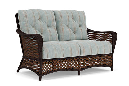 Lloyd Flanders - Grand Traverse Loveseat In Caramel Finish With Colorwave Mist Fabric - 713500362072 view 1