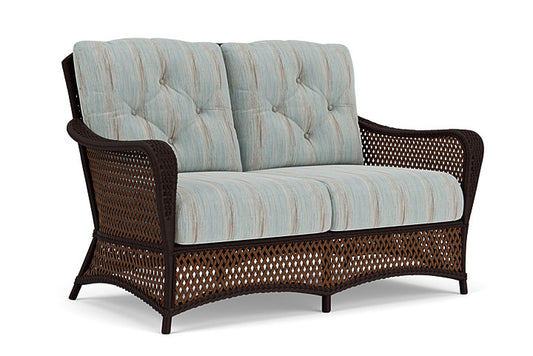 Lloyd Flanders - Grand Traverse Loveseat In Caramel Finish With Colorwave Mist Fabric - 713500362072 view 1