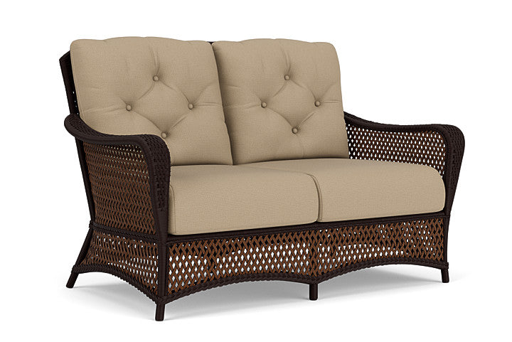 Lloyd Flanders - Grand Traverse Loveseat In Caramel Finish With Fife Sahara Fabric - 71350036742 view 1