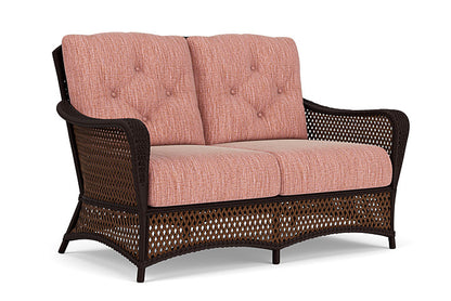 Lloyd Flanders - Grand Traverse Loveseat In Caramel Finish With Friendly Carnival Fabric - 713500362043 view 1
