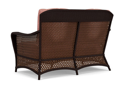 Lloyd Flanders - Grand Traverse Loveseat In Caramel Finish With Friendly Carnival Fabric - 713500362043 view 2