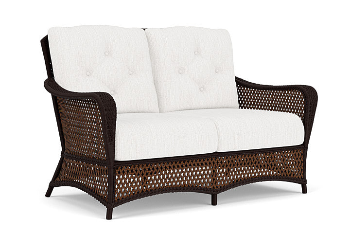 Lloyd Flanders - Grand Traverse Loveseat In Caramel Finish With Friendly Natural Fabric - 713500362042 view 1