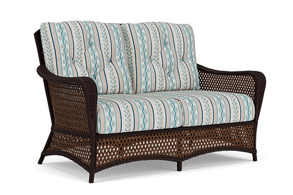 Lloyd Flanders - Grand Traverse Loveseat In Caramel Finish With Ilona Resort Fabric - 713500362069 view 1