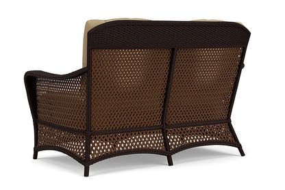 Lloyd Flanders - Grand Traverse Loveseat In Caramel Finish With Loveboat Saffron Fabric - 713500362009 view 2