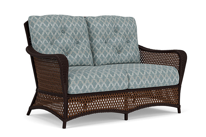 Lloyd Flanders - Grand Traverse Loveseat In Caramel Finish With Luna Mist Fabric - 713500362070 view 1