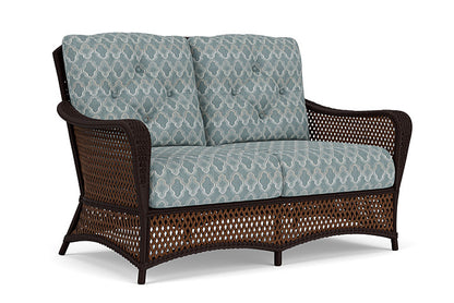 Lloyd Flanders - Grand Traverse Loveseat In Caramel Finish With Luna Mist Fabric - 713500362070 view 1