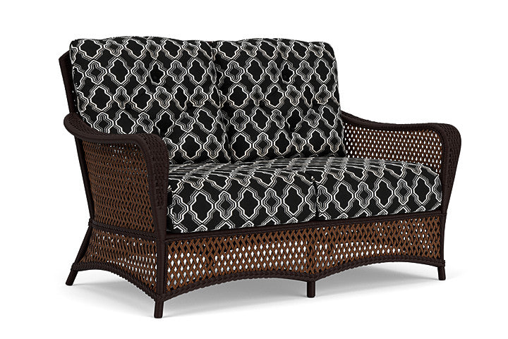 Lloyd Flanders - Grand Traverse Loveseat In Caramel Finish With Luna Onyx Fabric - 713500362071 view 1