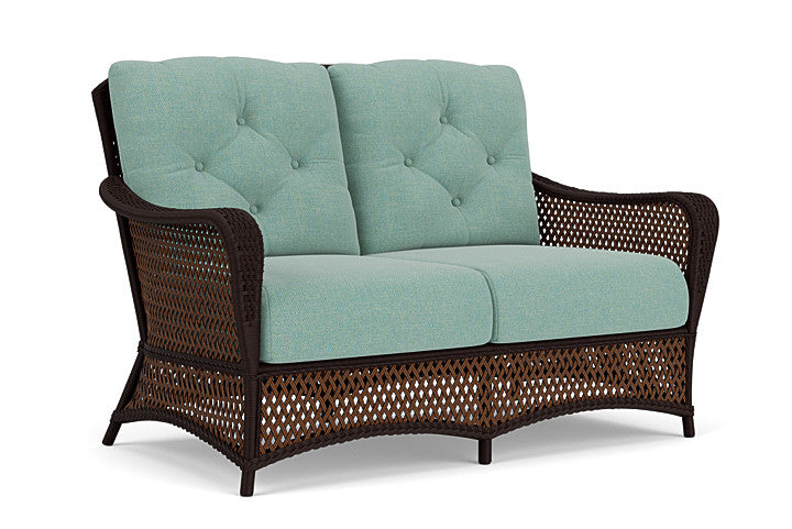 Lloyd Flanders - Grand Traverse Loveseat In Caramel Finish With Pavian Pool Fabric - 713500362045 view 1