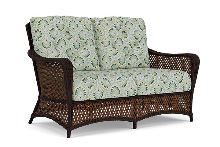 Lloyd Flanders - Grand Traverse Loveseat In Caramel Finish With Plume Spring Fabric - 713500362085 view 1