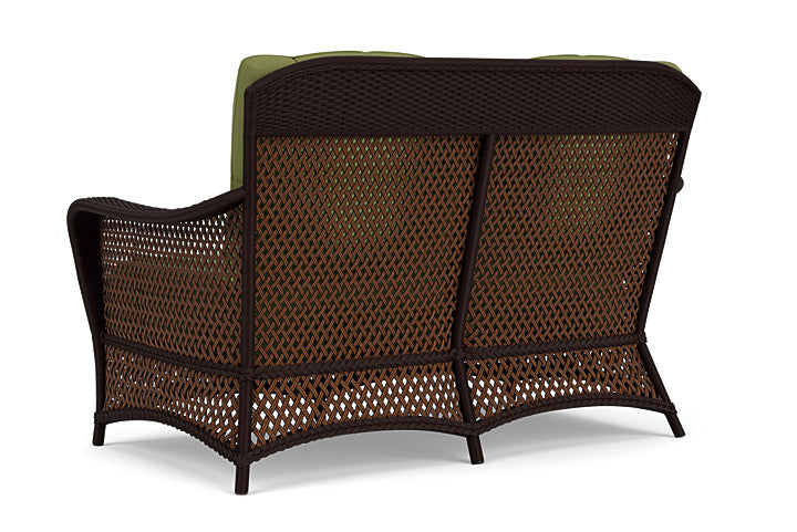 Lloyd Flanders - Grand Traverse Loveseat In Caramel Finish With Reflections Grass Fabric - 713500362051 view 2