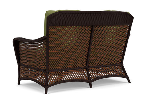 Lloyd Flanders - Grand Traverse Loveseat In Caramel Finish With Reflections Grass Fabric - 713500362051 view 2
