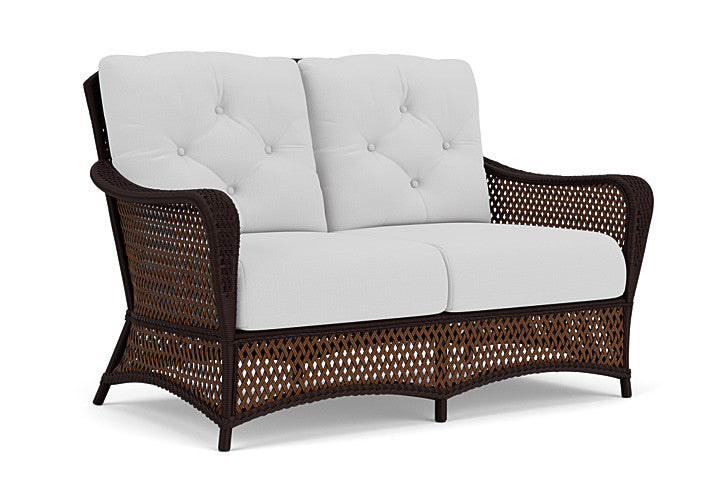 Lloyd Flanders - Grand Traverse Loveseat In Caramel Finish With Reflections Ice Fabric - 713500362052 view 1