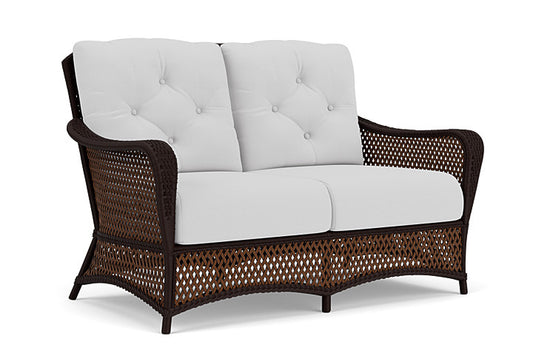 Lloyd Flanders - Grand Traverse Loveseat In Caramel Finish With Reflections Ice Fabric - 713500362052 view 1