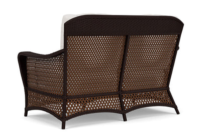 Lloyd Flanders - Grand Traverse Loveseat In Caramel Finish With Reflections Snow Fabric - 713500362014 view 2