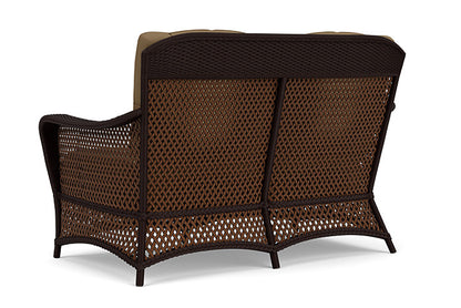 Lloyd Flanders - Grand Traverse Loveseat In Caramel Finish With Reflections Straw Fabric - 713500362053 view 2