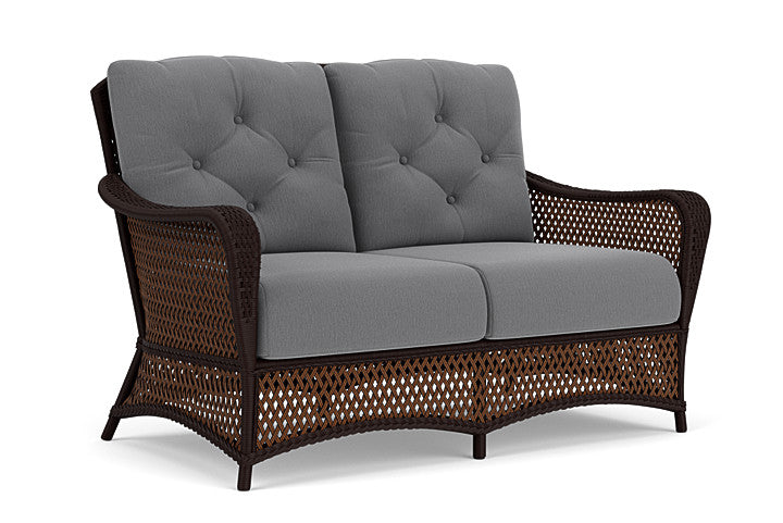 Lloyd Flanders - Grand Traverse Loveseat In Caramel Finish With Remy Graphite Fabric - 713500362003 view 1