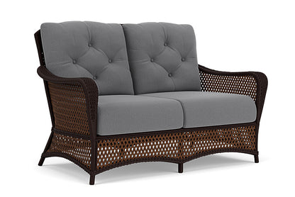 Lloyd Flanders - Grand Traverse Loveseat In Caramel Finish With Remy Graphite Fabric - 713500362003 view 1