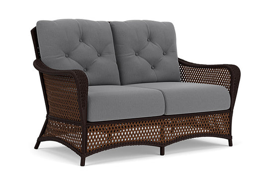 Lloyd Flanders - Grand Traverse Loveseat In Caramel Finish With Remy Graphite Fabric - 713500362003 view 1