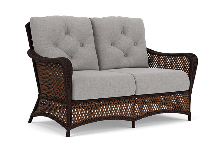 Lloyd Flanders - Grand Traverse Loveseat In Caramel Finish With Remy Shadow Fabric - 713500362004 view 1