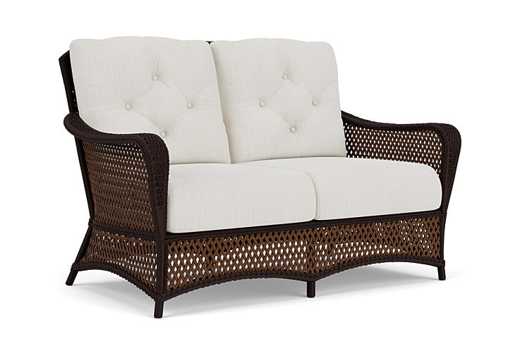Lloyd Flanders - Grand Traverse Loveseat In Caramel Finish With Rollo Linen Fabric - 713500362020 view 1