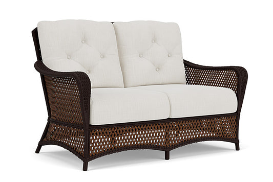Lloyd Flanders - Grand Traverse Loveseat In Caramel Finish With Rollo Linen Fabric - 713500362020 view 1