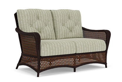 Lloyd Flanders - Grand Traverse Loveseat In Caramel Finish With Romulo Laurel Fabric - 713500362049 view 1