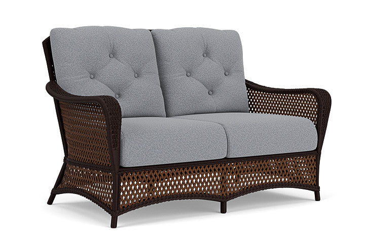 Lloyd Flanders - Grand Traverse Loveseat In Caramel Finish With Rumba Stonewashed Fabric - 713500362006 view 1