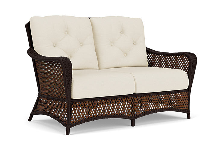 Lloyd Flanders - Grand Traverse Loveseat In Caramel Finish With Sailcloth Sailor Fabric - 71350036434 view 1