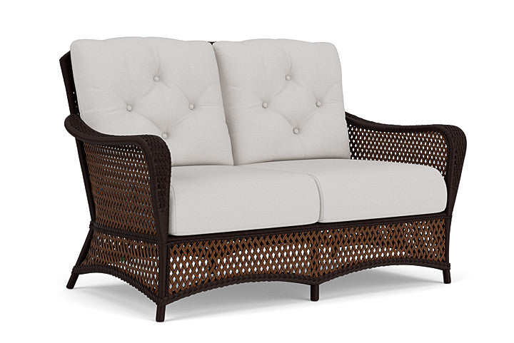 Lloyd Flanders - Grand Traverse Loveseat In Caramel Finish With Sailcloth Seagull Fabric - 71350036W61 view 1