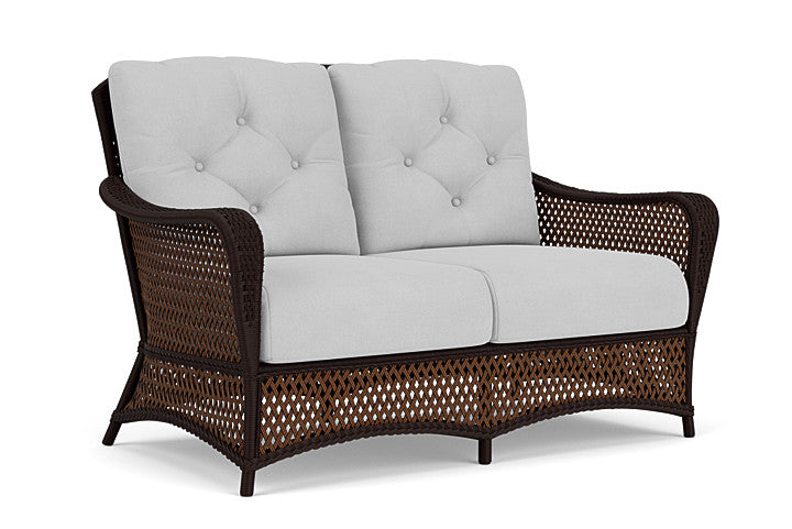 Lloyd Flanders - Grand Traverse Loveseat In Caramel Finish With Sandberg Dove Fabric - 713500362022 view 1
