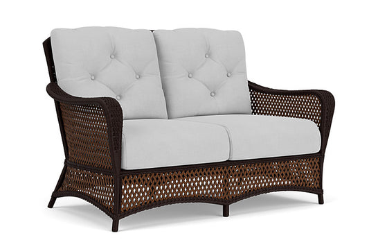 Lloyd Flanders - Grand Traverse Loveseat In Caramel Finish With Sandberg Dove Fabric - 713500362022 view 1