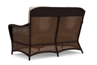 Lloyd Flanders - Grand Traverse Loveseat In Caramel Finish With Sandberg Flax Fabric - 713500362027 view 2