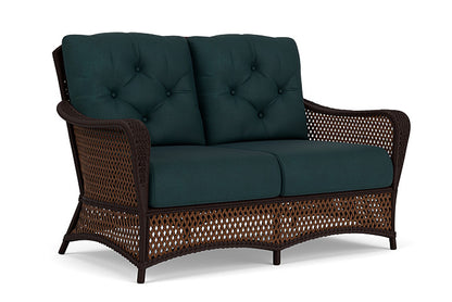 Lloyd Flanders - Grand Traverse Loveseat In Caramel Finish With Sandberg Lagoon Fabric - 713500362039 view 1