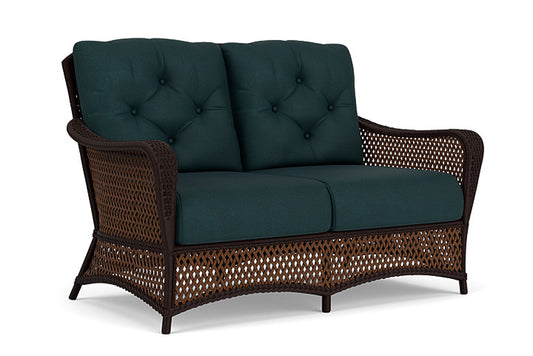 Lloyd Flanders - Grand Traverse Loveseat In Caramel Finish With Sandberg Lagoon Fabric - 713500362039 view 1